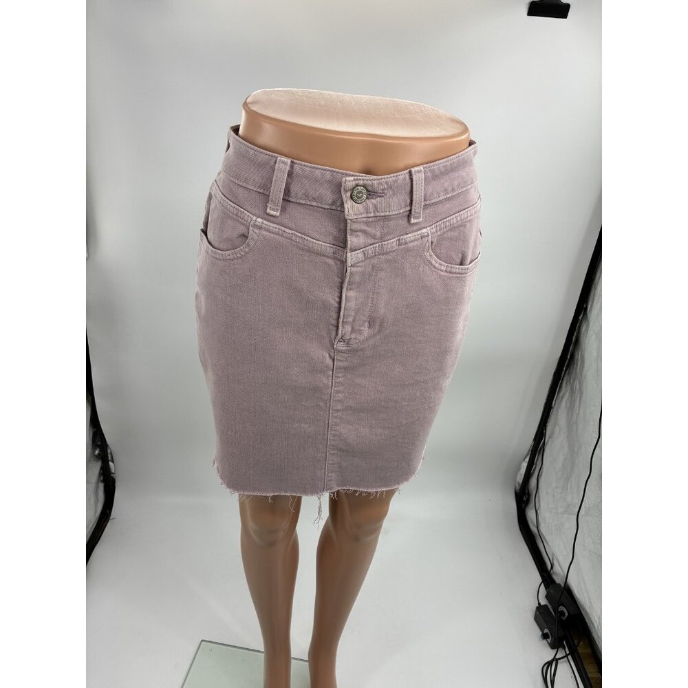Hollister Womens Size 5 Pink Denim Skirt Casual Mini Pencil Stretch Y2K Style